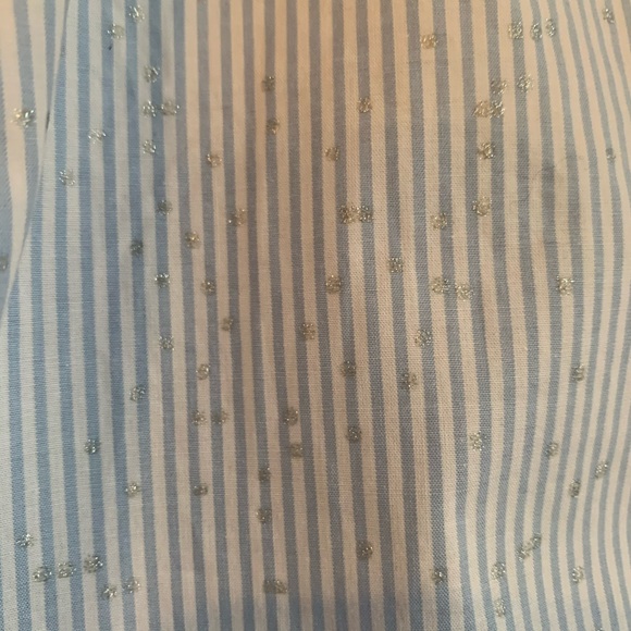 Lane Bryant Striped Sparkle Button Down - Picture 5 of 8